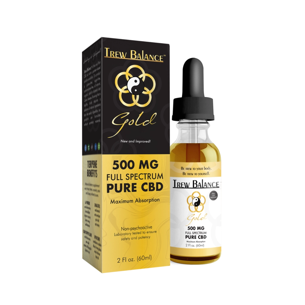 Trew Balance Gold – 500mg Pure CBD - 2 Month Supply