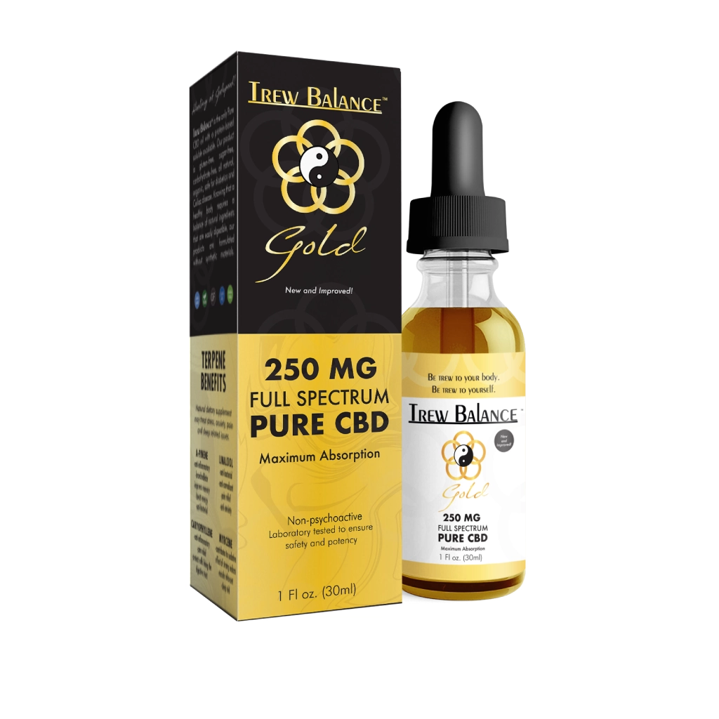 Trew Balance Gold – 250mg Pure CBD - 30 Day Supply