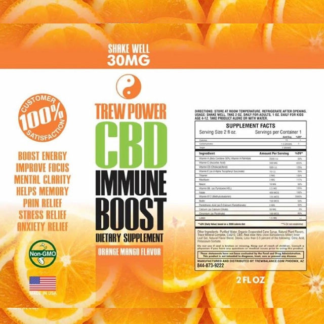 Trew Power CBD Immune Boost Dietary Supplement